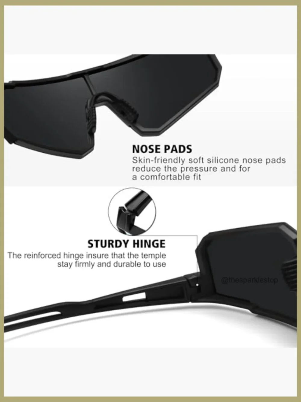 Polarized Sports Sunglasses for Driving Fishing Cycling UV400 Protection